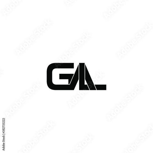 gal letter original monogram logo design