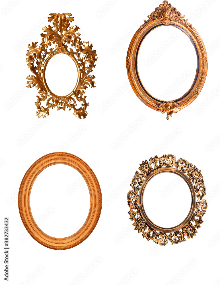 isolated antique frame isolated antique frame