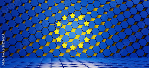 design of the flag of Europ...