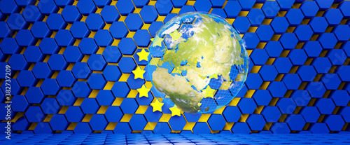 earth globe design of the f...