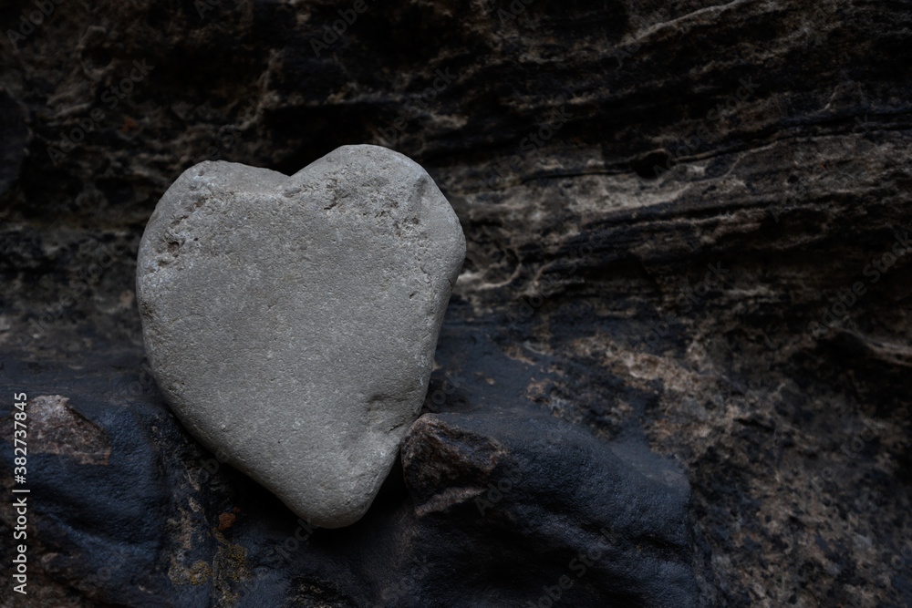 Obraz premium Heart of Stone Copy Space Right
