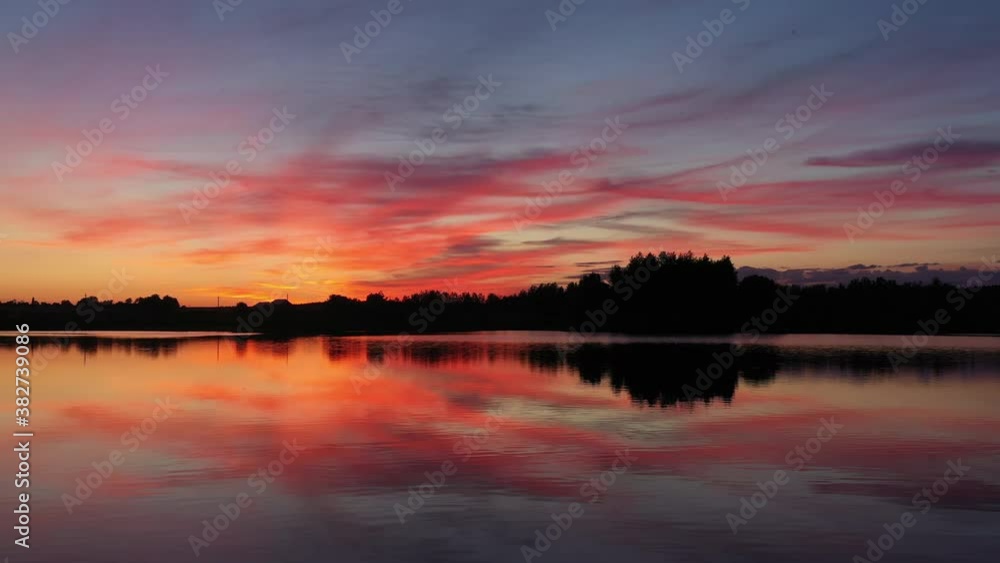 Dawn or sunset over the clouds, blue hour, aerial view. Dawn or sunset over the clouds, blue hour, aerial view.
