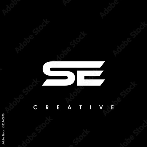 SE Letter Initial Logo Design Template Vector Illustration