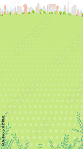 Townscape summer_green 16-9 vertical