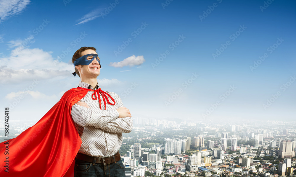 Fototapeta premium Confident super hero