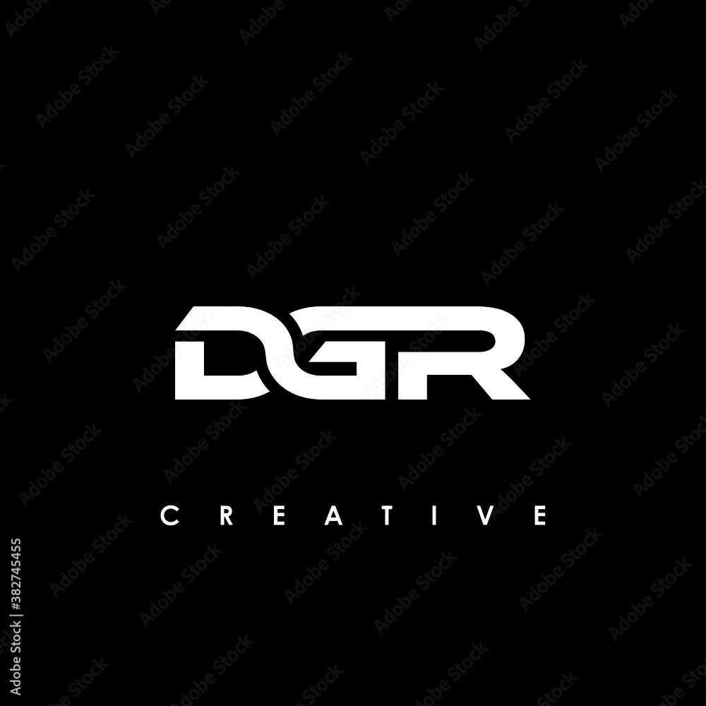 DGR Letter Initial Logo Design Template Vector Illustration DGR Letter Initial Logo Design Template Vector Illustration