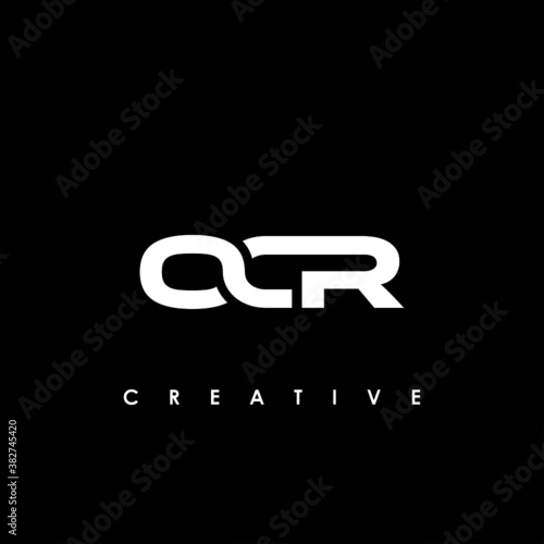 OCR Letter Initial Logo Design Template Vector Illustration