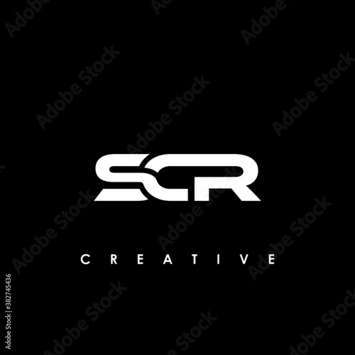 SCR Letter Initial Logo Design Template Vector Illustration