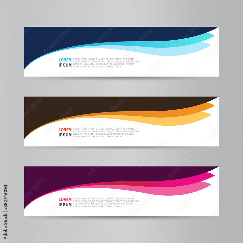 Vector abstract banner design web template Vector abstract banner design web template