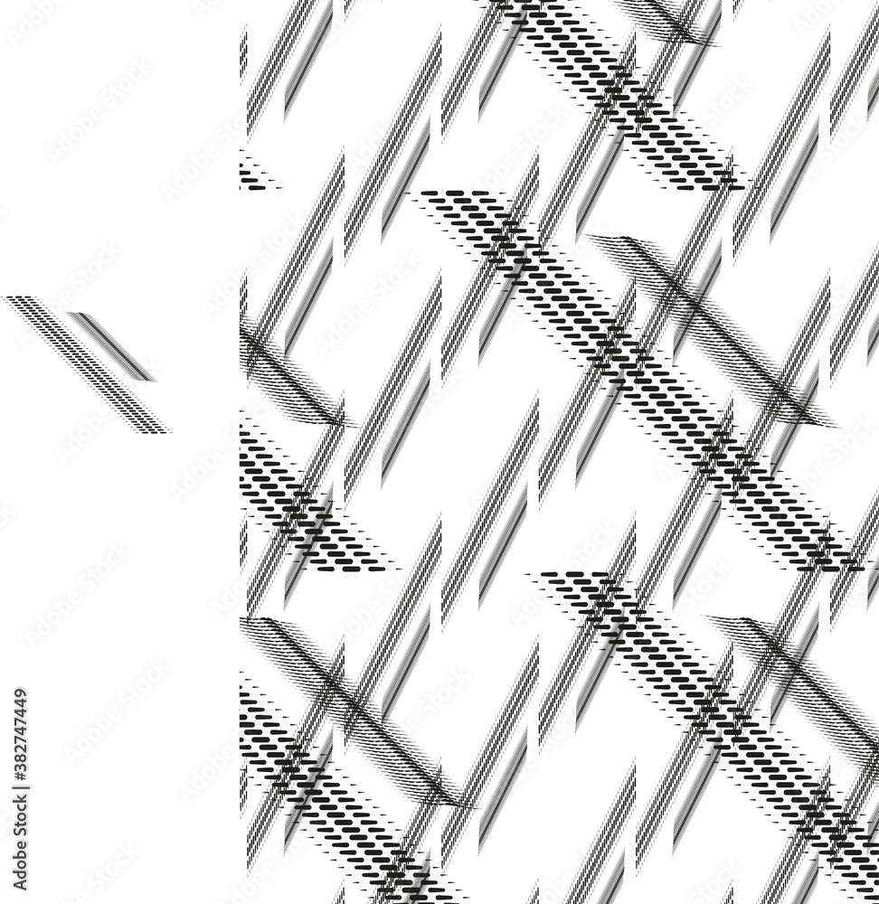Φωτογραφία Abstract austere pattern of black dotted shapes for design.