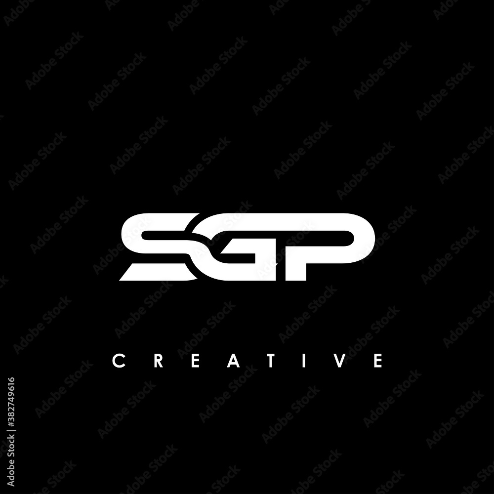 SGP Letter Initial Logo Design Template Vector Illustration Stock
