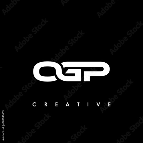 OGP Letter Initial Logo Design Template Vector Illustration