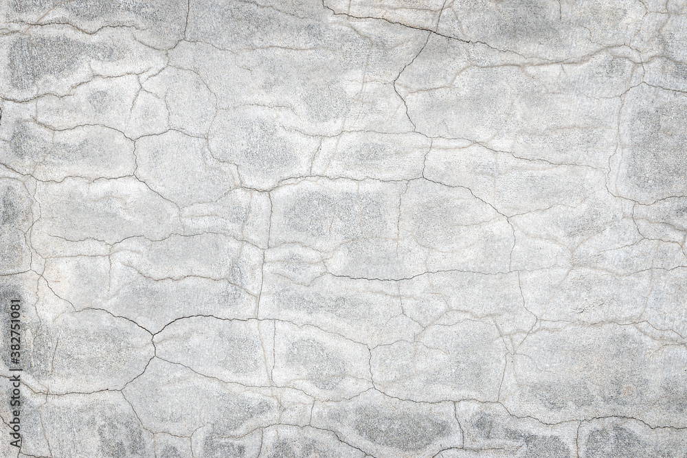 Naklejka premium Old plaster wall surface crack texture background