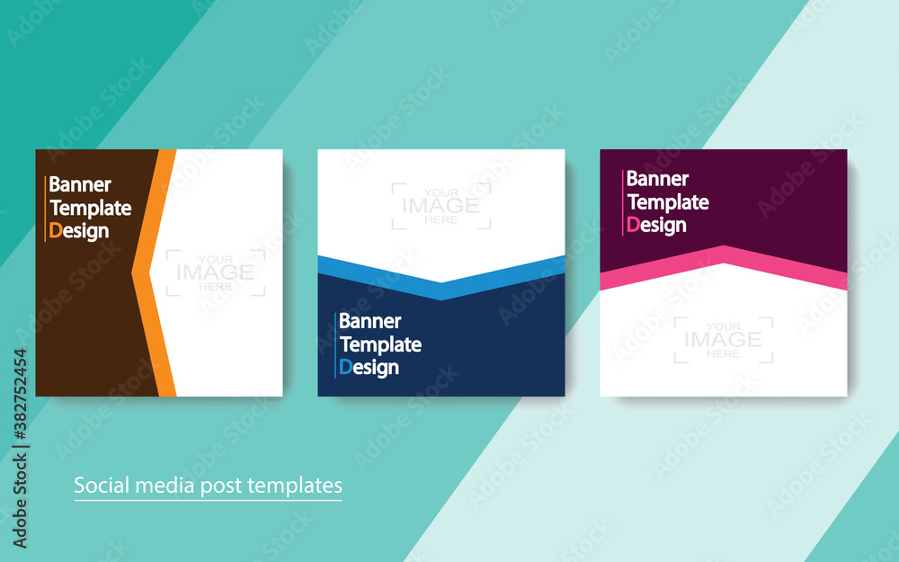 set banner social media post design. set banner social media post design.