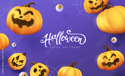 Halloween banner or party invitation background