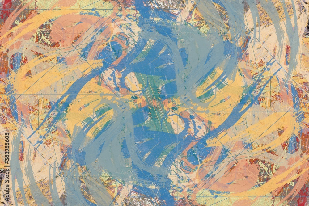 grunge texture of colored paint strokes and blurry stains with brushes of different sizes and shapes grunge texture of colored paint strokes and blurry stains with brushes of different sizes and shapes