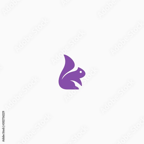 purple squirrel vector