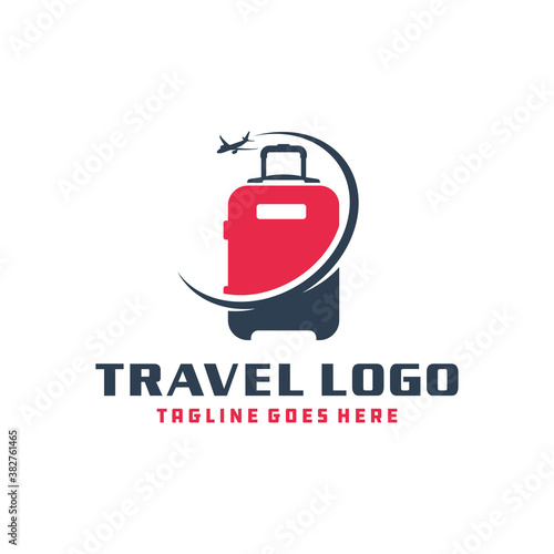 holiday travel suitcase logo