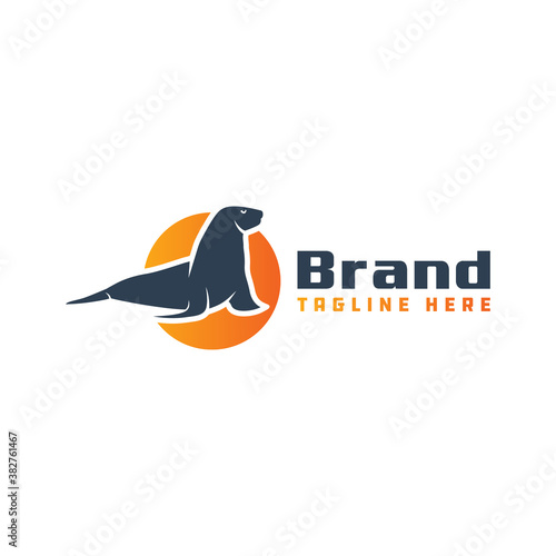 seal animal logo design