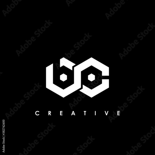 BC Letter Initial Logo Design Template Vector Illustration