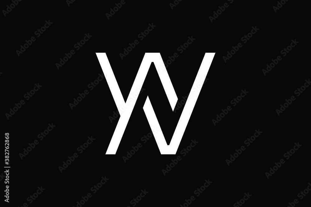 Minimal Innovative Initial WN logo and NW logo. Letter W N NW WN creative elegant Monogram. Premium Business logo icon. White color on black background Minimal Innovative Initial WN logo and NW logo. Letter W N NW WN creative elegant Monogram. Premium Business logo icon. White color on black background