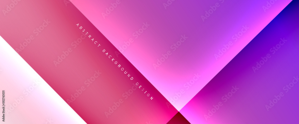 Fototapeta premium Fluid gradients with dynamic diagonal lines abstract background. Bright colors with dynamic light and shadow effects. Vector wallpaper or poster