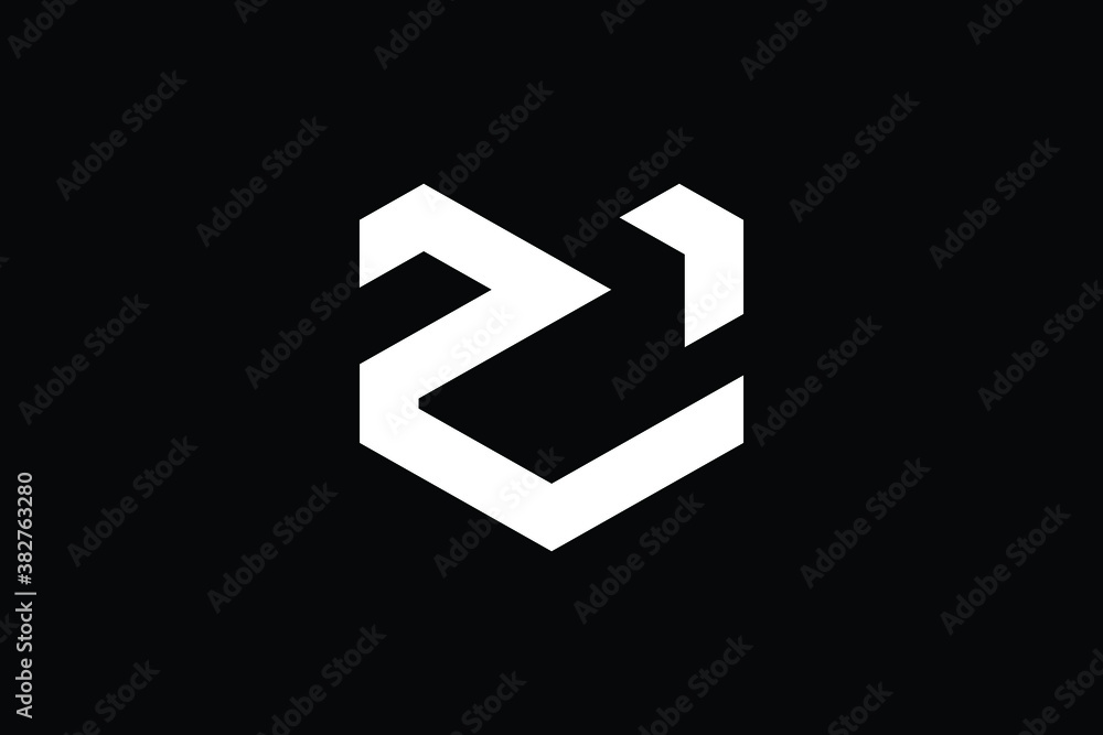 Minimal Innovative Initial ZM logo and MZ logo. Letter M Z ZM MZ creative elegant Monogram. Premium Business logo icon. White color on black background Minimal Innovative Initial ZM logo and MZ logo. Letter M Z ZM MZ creative elegant Monogram. Premium Business logo icon. White color on black background