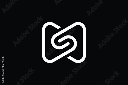Foto Minimal Innovative Initial MS logo and SM logo