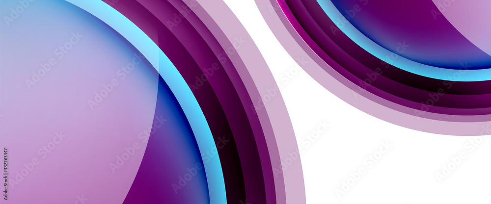 Circles and bubbles abstract background. Fluid liquid round shapes for web banner, app or poster Circles and bubbles abstract background. Fluid liquid round shapes for web banner, app or poster