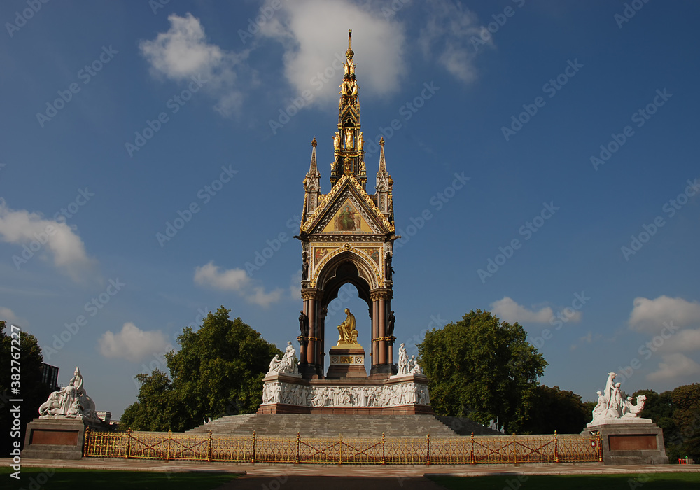 The Albert Memorial in Kensington Gardens, London