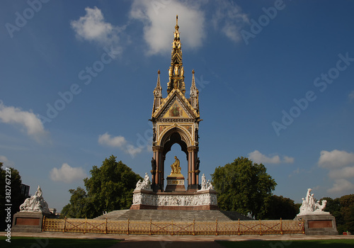 The Albert Memorial in Kensington Gardens, London