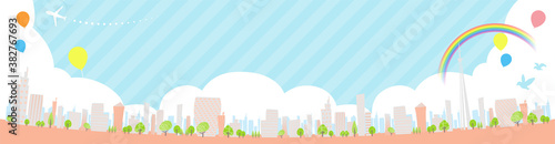 Townscape summer_rainbow city wide