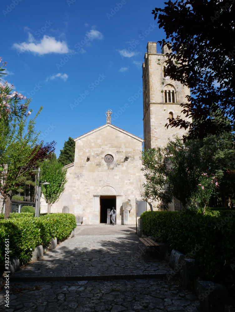 The facade of the Sanctuary of Santa Maria di Canneto - Roccavivara - Molise