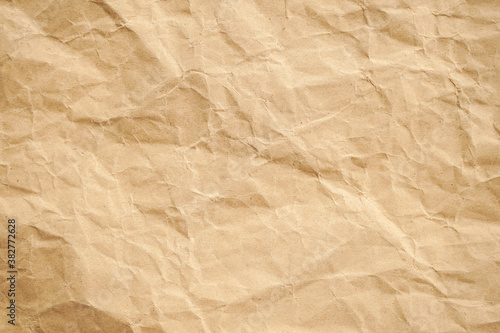 crumpled brown paper