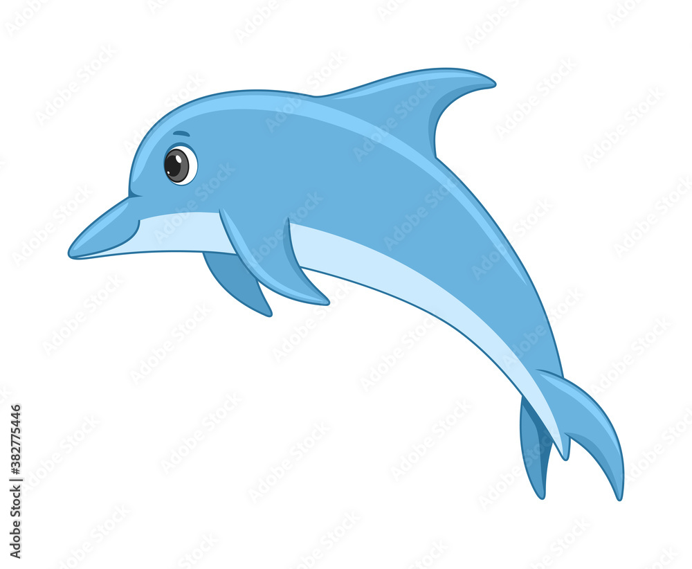 Dolphin fish on a white background Dolphin fish on a white background