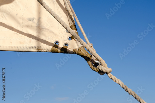 detail of knot, tall ship photo