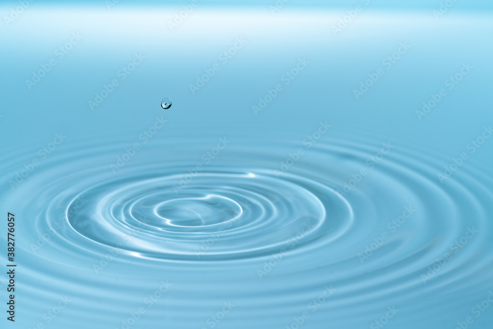 Waves on the surface of the water from a collision. Drop of water drop to the surface. Waves on the surface of the water from a collision. Drop of water drop to the surface.