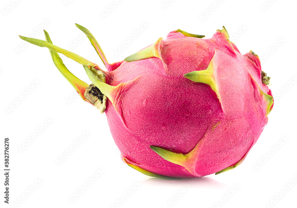half dragonfruit isolated on white background half dragonfruit isolated on white background