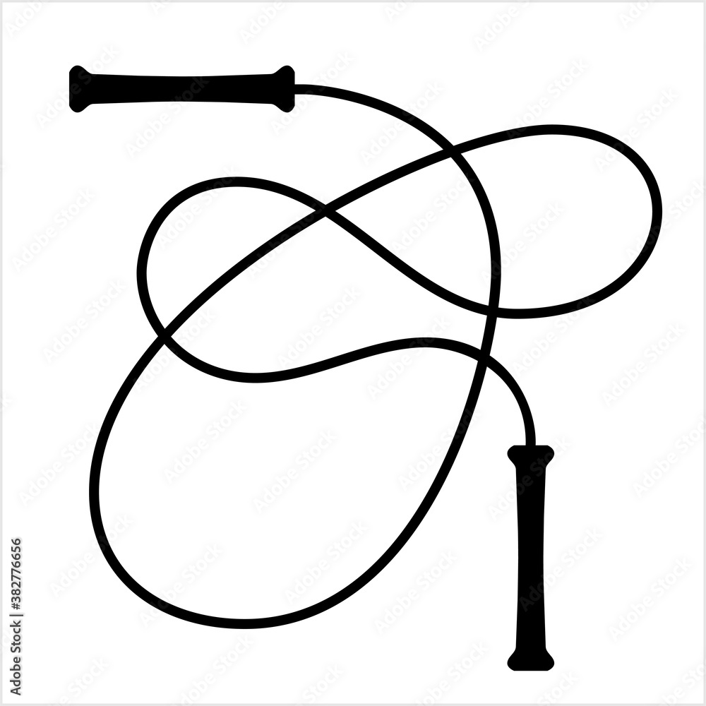 Jump Rope Icon, Jumping Sport Rope Jump Rope Icon, Jumping Sport Rope