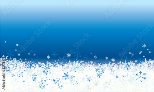 雪の結晶の冬のイラスト 背景 冬のイメージ snow flake winter illustration 
