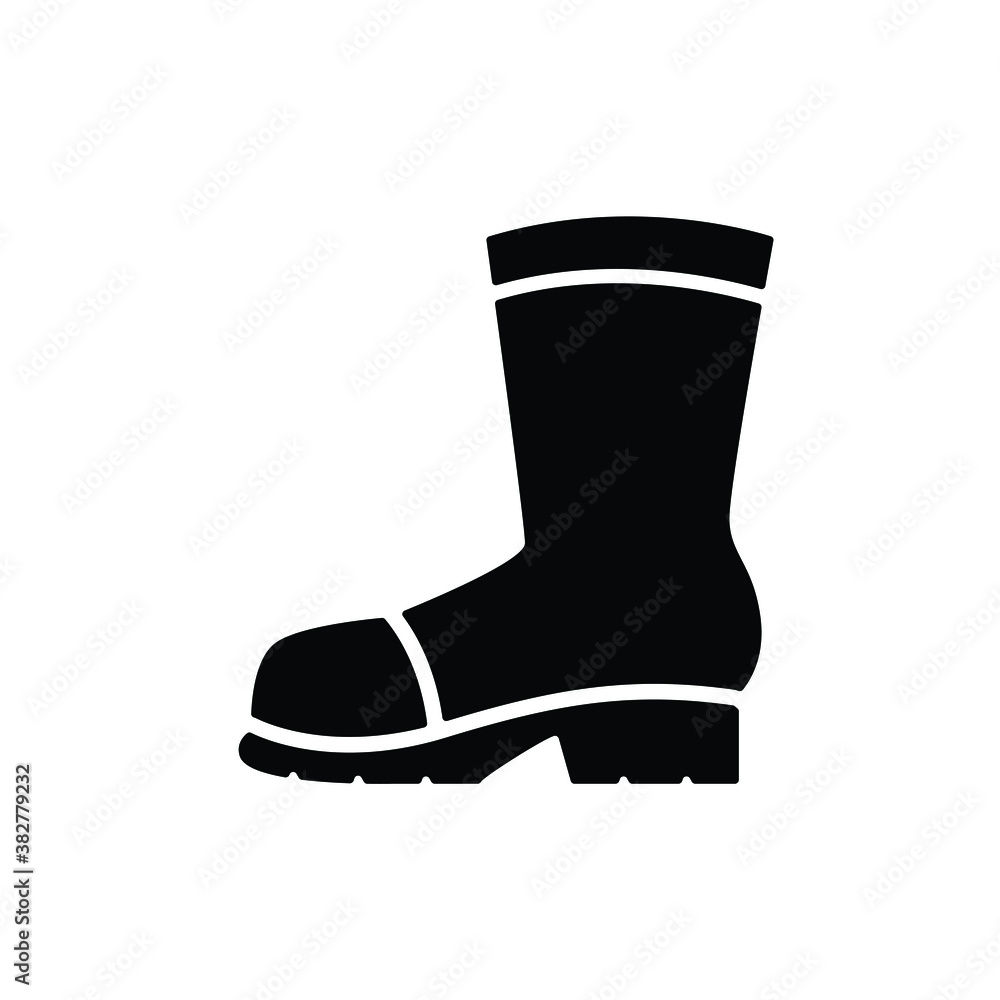 Boots icon vector isolated on white, logo sign and symbol. Boots icon vector isolated on white, logo sign and symbol.