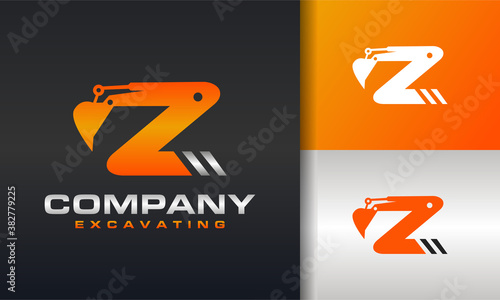 excavator letter Z logo