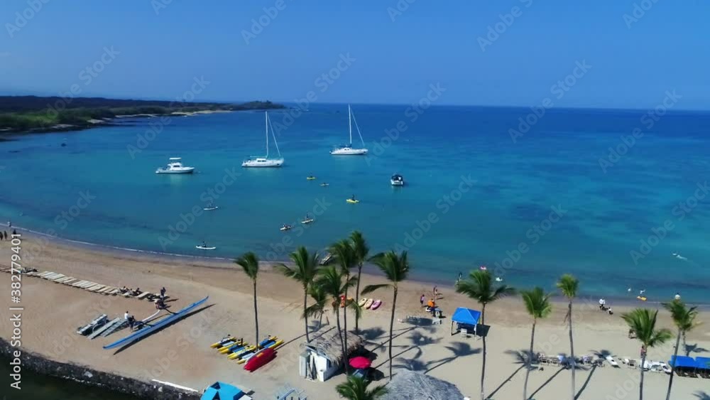 Aerial, pov, Waikoloa Beach, Hawaii Island, USA Aerial, pov, Waikoloa Beach, Hawaii Island, USA