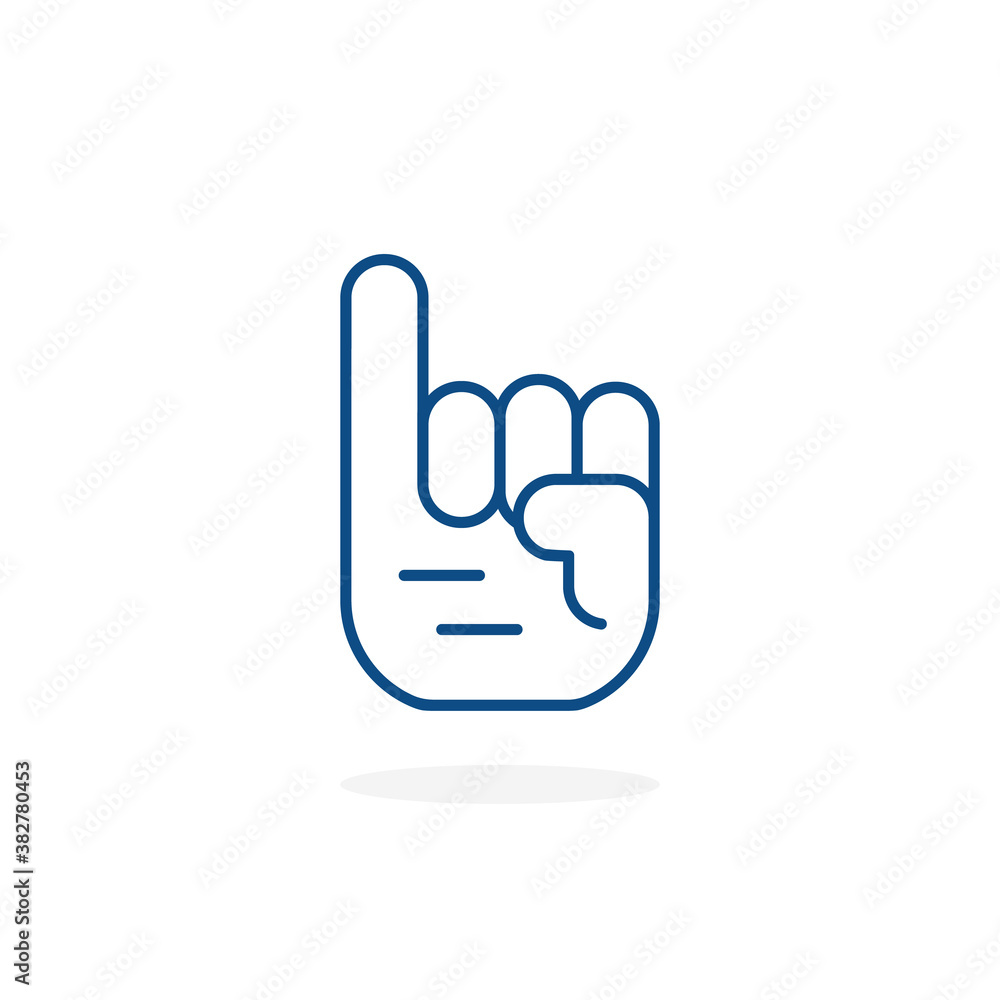 thin line promise icon with pinky finger thin line promise icon with pinky finger