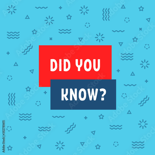 simple did you know color banner