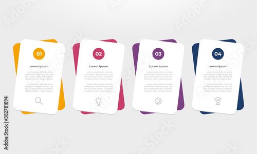 Colorful infographic options