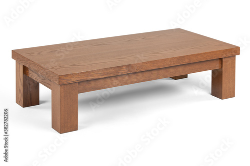 brown Coffee table on white background