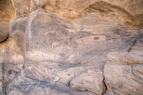 The rock paintings, dating back up to the Stone Age, Chad