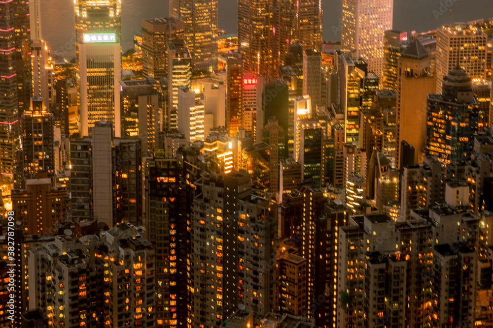 Victoria Harbour in Hong Kong during the third wave of pandemic Victoria Harbour in Hong Kong during the third wave of pandemic