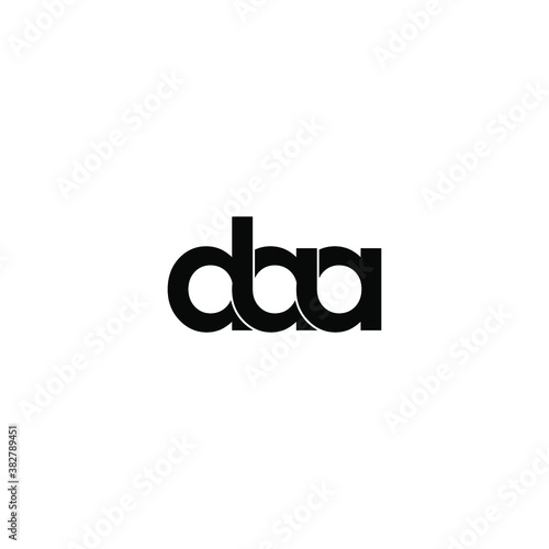 daa letter original monogram logo design